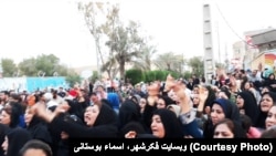 The protest in Borazjan in southern Iran, July 7, 2018.