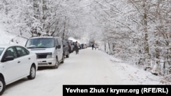 Дорога на Ай-Петри, январь 2019 года