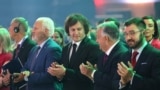 ირაკლი კობახიძე და ვიქტორ ორბანი კონსერვატიული პოლიტიკური მოქმედების კონფერენციაზე ბუდაპეშტში. 29 მაისი, 2025 წ.