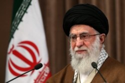 Али Хаменеи выступает перед нацией по случаю национального праздника Аль-Кодс ("День будущего освобождения Иерусалима"). 22 мая 2020 года