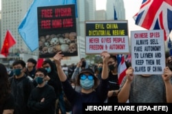 اعتراض‌ها در برابر نقض حقوق بشر ایغورهای چین در هانگ‌کانگ