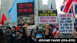 Proteste în Hong Kong pentru susținerea populației uigure