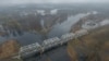 Мост праз Прыпяць каля вёскі Пціч, Гомельская вобласьць, , красавік 2021 году