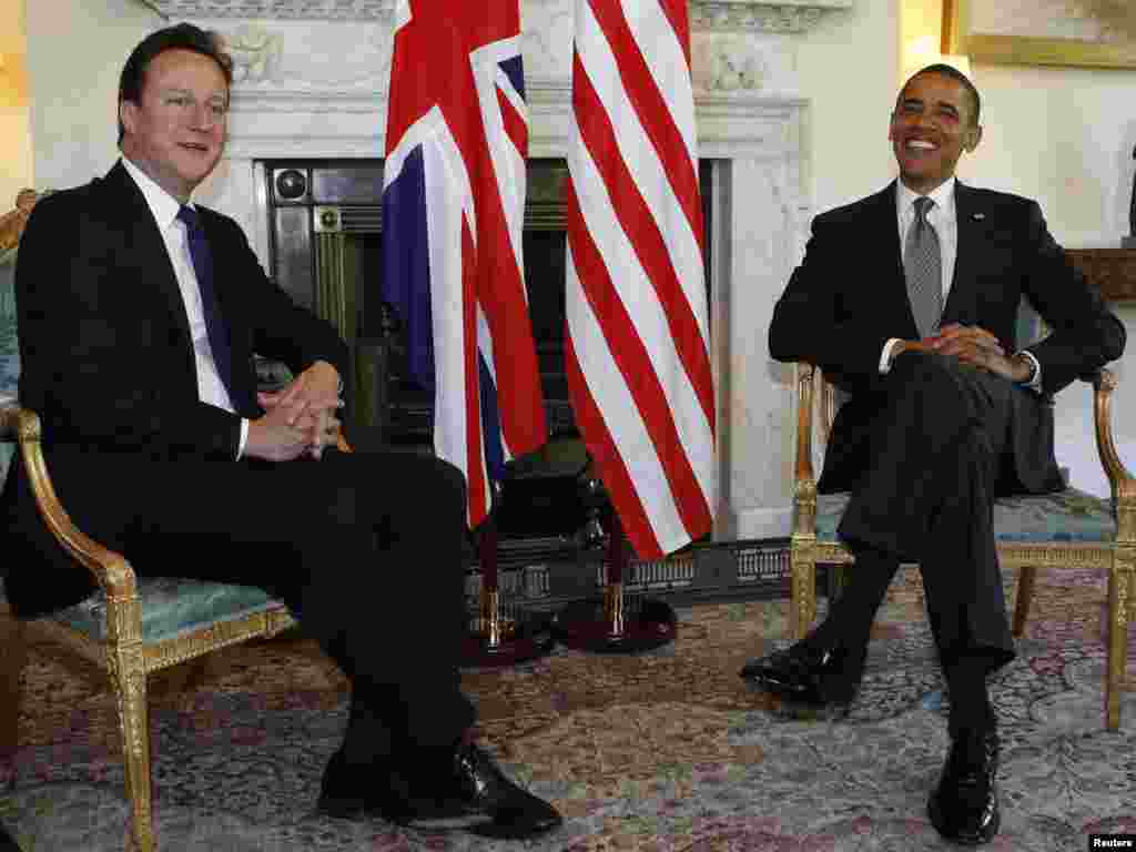 Velika Britanija - Predsjednik Obama i premijer David Cameron, London, 24.05.2011. Foto: Reuters / Larry Dowing 