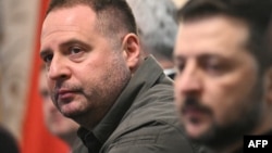 Керівник Офісу президента України Андрій Єрмак на зустрічі президента України Володимира Зеленського з президентом Польщі у палаці Бельведер у Варшаві, Польща, 15 січня 2025 року