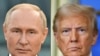  Колаж з фото президентів Росії і США