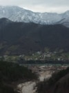 Bosnia and Herzegovina, view at Donja Jablanica community from the stone quarry, whose collapse buried the houses killing 18 residents. 