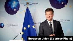 Miroslav Lajčak, specijalni izvestilac EU za dijalog Kosova i Srbije, tokom pres-konferencije u Briselu, 12. jul 2020.