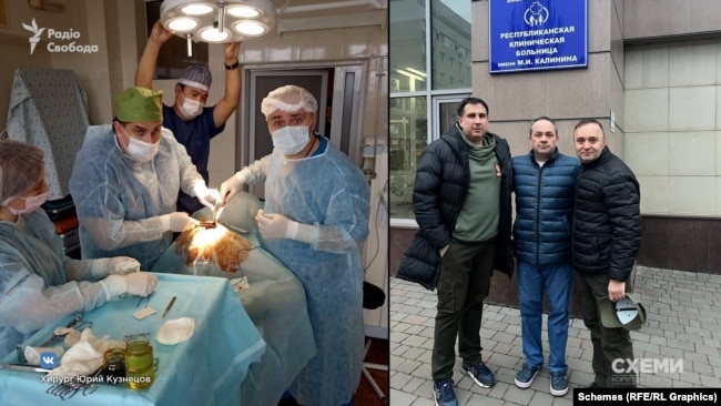 Кузнецов и Крячко в операционной и возле ДОКТМО