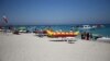 A beach on Kish Island in the Persian Gulf, 2016.