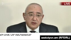 ԿԸՀ նախագահ Տիգրան Մուկուչյանը հրապարակում է ընտրությունների նախնական արդյունքները, Երևան, 3-ը ապրիլի, 2017թ․