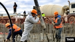 На стройке в Дагестане, иллюстративная фотография