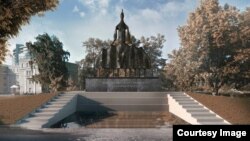 Эскиз памятника адыгской матери