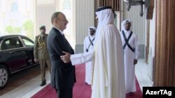 Prezident İlham Əliyev Qətərdə. 27fev2017