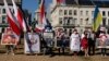 حمایت از معترضان بلاروسی در بلژیک، مقر اتحادیه اروپا