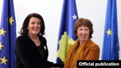 Atifete Jahjaga i Catherine Ashton