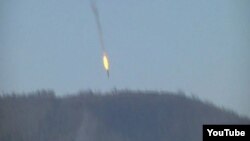 هواپیمای سوخو-۲۴ روسیه که نزدیکی مرز ترکیه-سوریه سرنگون شده است