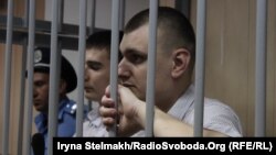 Ukraine -- Ukraine - Former fighters of Berkut Sergey Zinchenko and Pavlo Abroskin during the trial in court of Kyiv, August 3, 2015 / Екс-беркутівці Сергій Зінченко та Павло Аброськін під час судового засідання у Святошинському суді м.Києва, 3 серпня 201