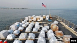 U.S. humanitarian supplies arrive by warship in Batumi. Will similar shipments ever make it to Poti?