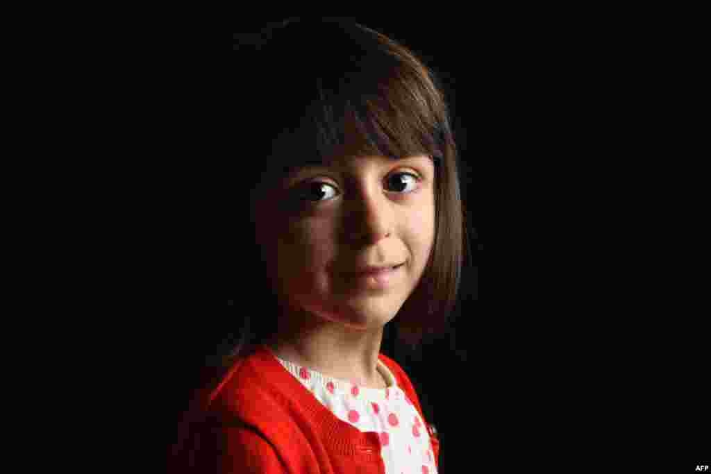 Olivia Braddock, 4, was born in Armenia.