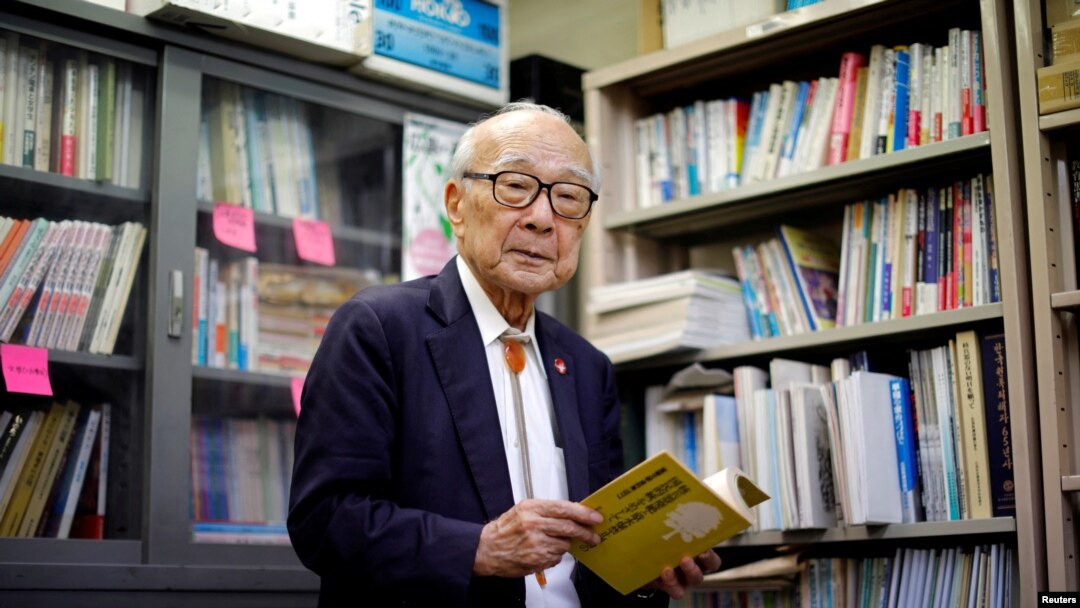 Теруми Танака, Нагасакидеги атомдук апаатты көргөн, Nihon Hidankyo уюмунун теңтөрагасы. Токио, Жапония, 30-июль, 2020-жыл