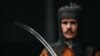 Belarus - Viciebsk reenactors over 8 years engage in fencing, Viciebsk, 30Jan2020