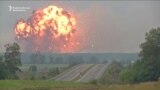 Massive Explosions Seen At Ammunition Depot In Ukraine