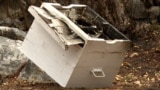 Beehives damaged by fire, Piperi, Podgorica, Montenegro