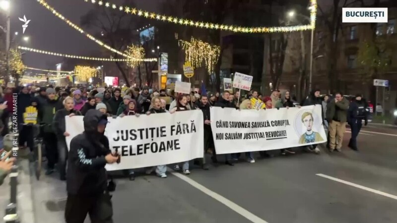 A cincea seară de proteste în sprijinul independenței magistraților. Marșuri în București și în marile orașe