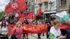 Шествието срещу еврото в София беше подкрепено от Българския комунистически младежки съюз и комунистическото движение "23 септември", 31 май 2025 г.