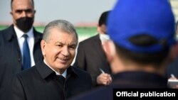 Өзбекстан президенті Шавкат Мирзияев аймақтағы сапарында. 4 ақпан 2021 жыл.