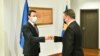 Kryeministri i Kosovës, Albin Kurti dhe përfaqësuesi i Posaçëm i Bashkimit Evropian për dialogun Kosovë-Serbi, Miroslav Lajçak.