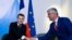 Presidenti i Francës Emmanuel Macron dhe presidenti i Kosovës Hashim Thaçi, në Paris...