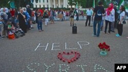 Сирияға байланысты АҚШ-та өткен шерудің бірі. Вашингтон, 21 тамыз 2013 жыл. (Көрнекі сурет)