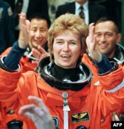 Космонавт Елена Кондакова, Канаверал тумшугу, Флорида, АКШ, 15.05.1997.