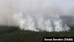 Илустрација - Шумски пожар во Краснојарската област
