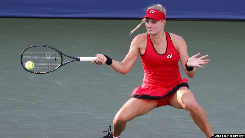 Українська тенісистка Даяна Ястремська під час турніру WTA 