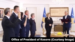 Suci Ustavnog suda Kosova polažu zakletve kod predsednika Hašima Tačija