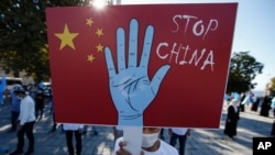 Акция протеста в защиту уйгур. Архивное фото