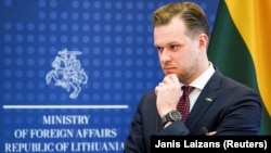 Lithuanian Foreign Minister Gabrielius Landsbergis (file photo)