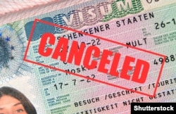 Запрет на визу для россиян. Иллюстративный коллаж