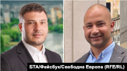 Колаж със снимки на избрания за кмет на район „Искър“ Петко Краев от ГЕРБ (вляво) и досегашния районен кмет Ясен Русев от ПП-ДБ