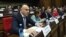 Armenian - Eduard Babayan (L) attends a parliament session in Yerevan, January 15, 2019.