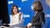 Irene Fellin, Specijalna predstavnica NATO-a za "Žene, mir i sigurnost" tokom panela na GLOBSEC Forumu u Pragu, 13. juna 2025. 