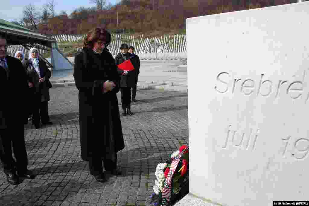 US Ambassador Maureen Cormack visited the Potocari Memorial Center in Srebrenica