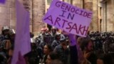 Protest in Yerevan following Azerbaijani offensive in Nagorno-Karabakh