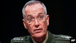 U.S. General Joseph Dunford said he wanted to understand the goals for the coming months so the U.S.-led coalition can develop ways to measure progress in the fight.