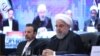 Hassan Rouhani speaking at a meeting in Kerman, Iran. November 12, 2019