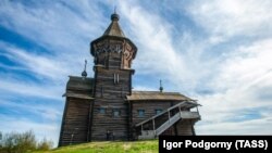 The church in the city of Kondopoga had been one of the tallest wooden churches in northern Russia. (file photo)