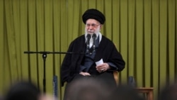 FILE PHOTO: Iran's Supreme Leader Ayatollah Ali Khamenei speaks during a meeting in Tehran